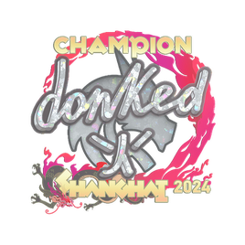 Наклейка | donk (Glitter, Champion) | Shanghai 2024